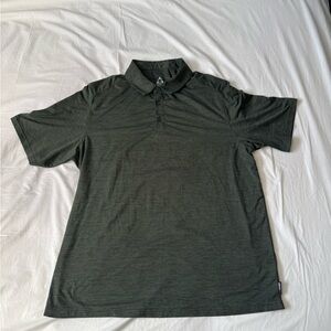 Gerry Polo Shirt Mens Large Green Performance Stretch Short Sleeve Casual Golf